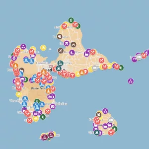 Carte interactive Guadeloupe